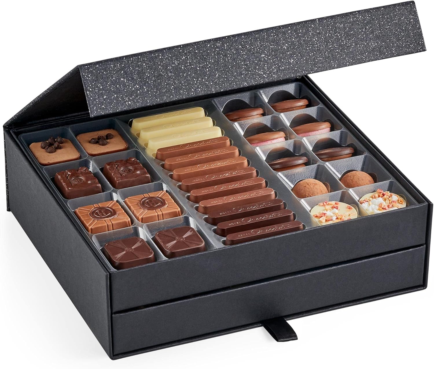 【Flash Sale】Hotel Chocolat Classic Cabinet 600g - Assortment of 61 Milk, White and Dark Chocolates - Large Chocolate Gift Box for Birthday - Image 2
