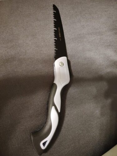 AIRAJ 1pc Industrial Grade Steel Folding Saw, Manual Cutting Tool with Anti-Slip Durable Handle, Three Specifications Available for Outdoor Use, Without Battery photo review