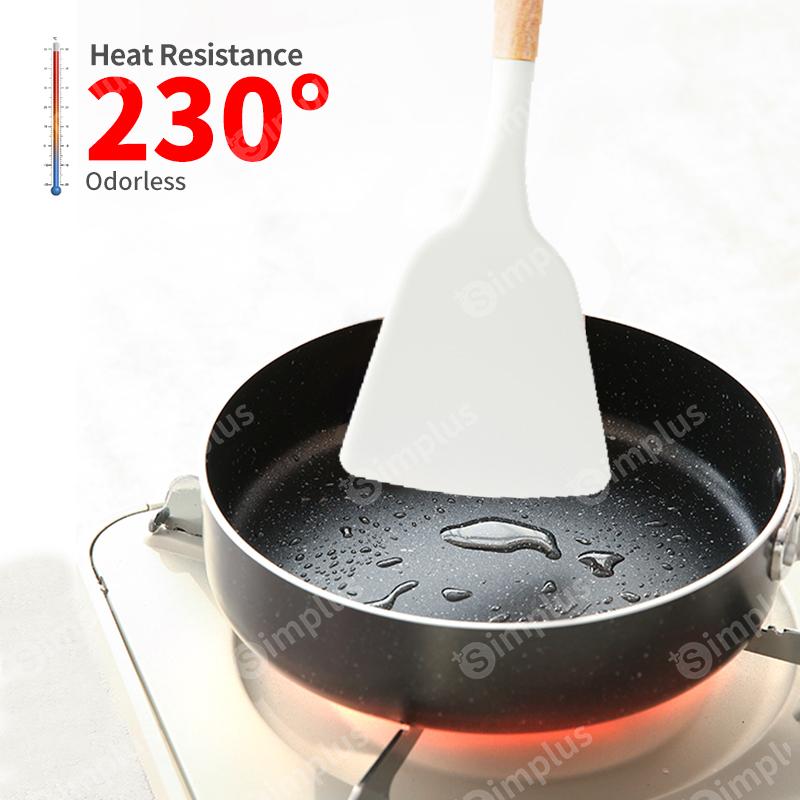 [Exclusive for new users]Simplus Silicone Spatula Silicone Kitchenware Non Stick Food Grade Silicone Cooking Tools A good helper in the kitchen, enjoy a delicious life